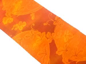 葡萄模様織り出し　名古屋帯